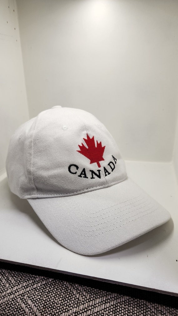 White Canada Maple Leaf Hat