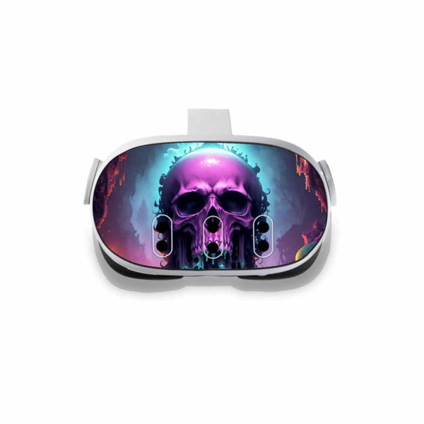 Skull Ooze Decals compatible with Meta Quest 3 - Headset Woods VR Accessories - Virtual Reality Protective Decal