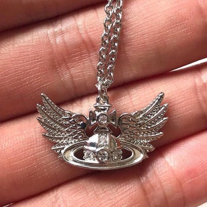 Vivienne westwood angel wing outlet necklace