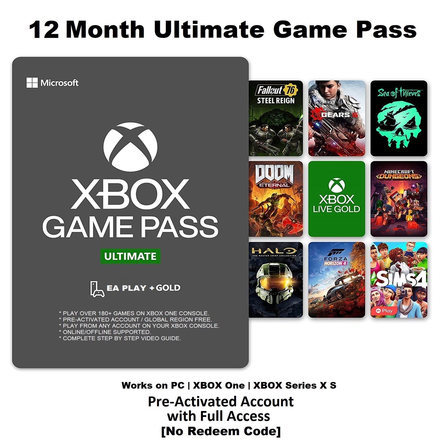 xBox Game Pass Ultimate 1 Year 12 Months Upgrade Your Account - China xBox  Game Pass and xBox Game Pass 12 Month price