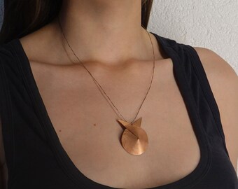 Copper Necklace for gift copper pendant  fish necklace round necklace copper cat jewelry for woman