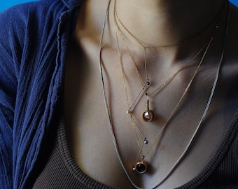Dainty Copper Jewelry Set | Unique Gift Minimalist Copper Necklaces | Handmade Copper Jewelry