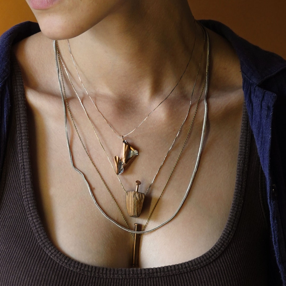 Unique Copper Dainty Copper Jewelry Set | Unique Minimalist Copper Necklaces ...