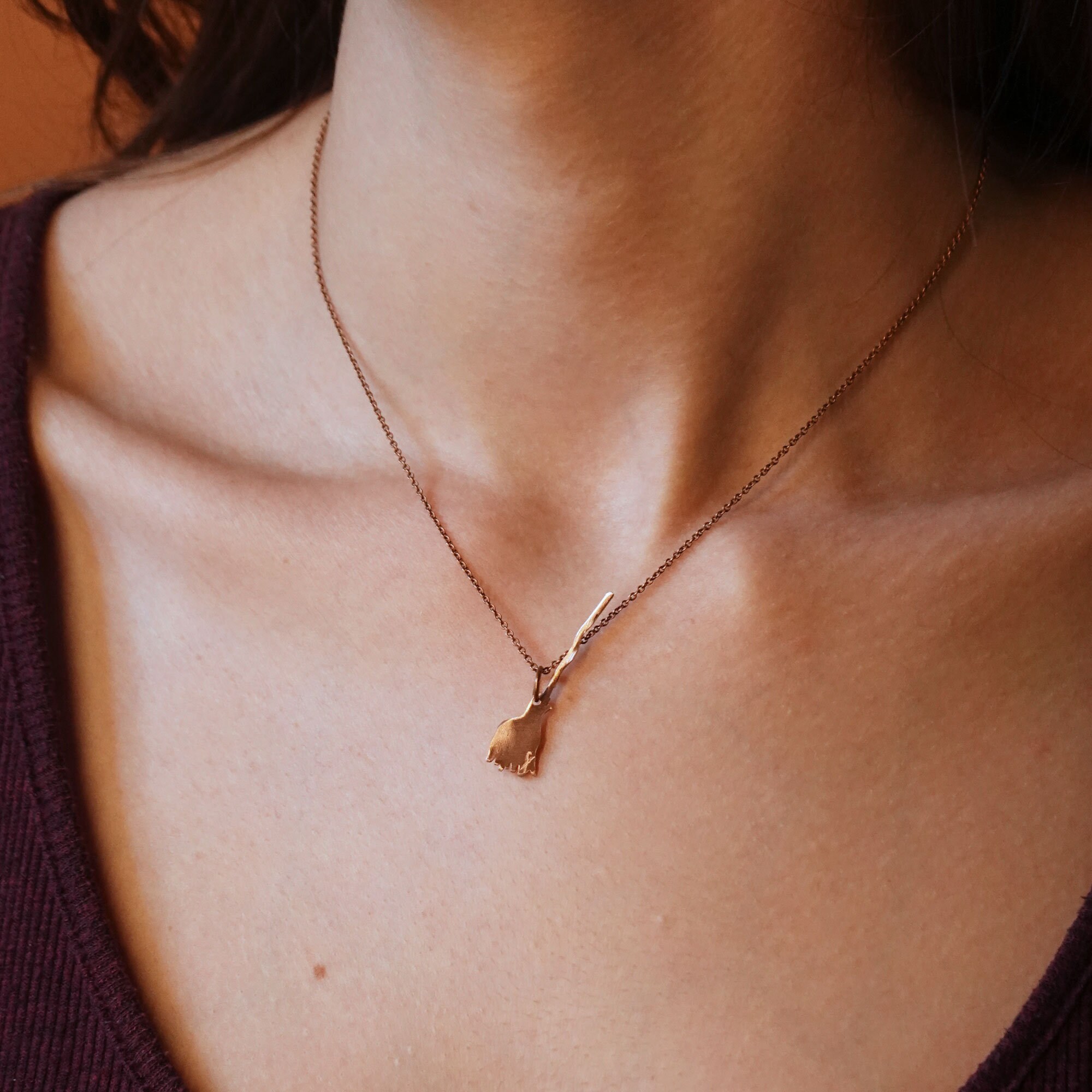 Halloween Jewelry Halloween Necklace Gift Dainty Copper Jewelry for Women  Minimalist Copper Necklace for Men 
