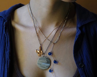Unique Copper Jewelry Set | Dainty Gift Minimalist Copper Necklaces | Handmade Copper Jewelry for women