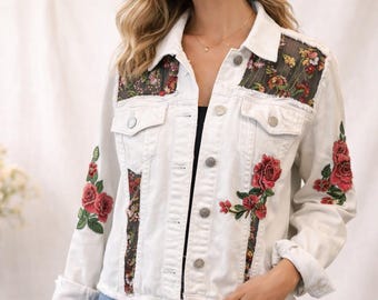 Denim jacket- Up cycled denim jacket