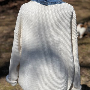 Sweater, oversized sweater, Upcycled Cardigan, sustainable outerwear, image 2