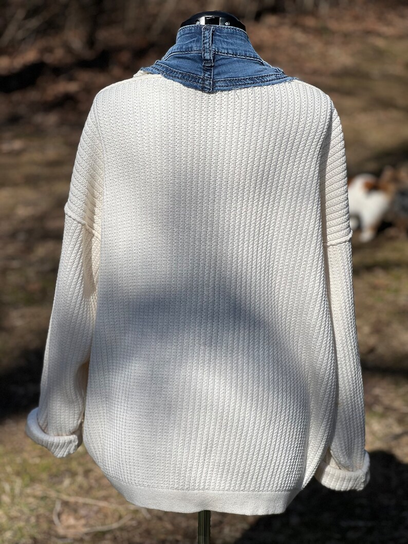 Sweater, oversized sweater, Upcycled Cardigan, sustainable outerwear, image 2