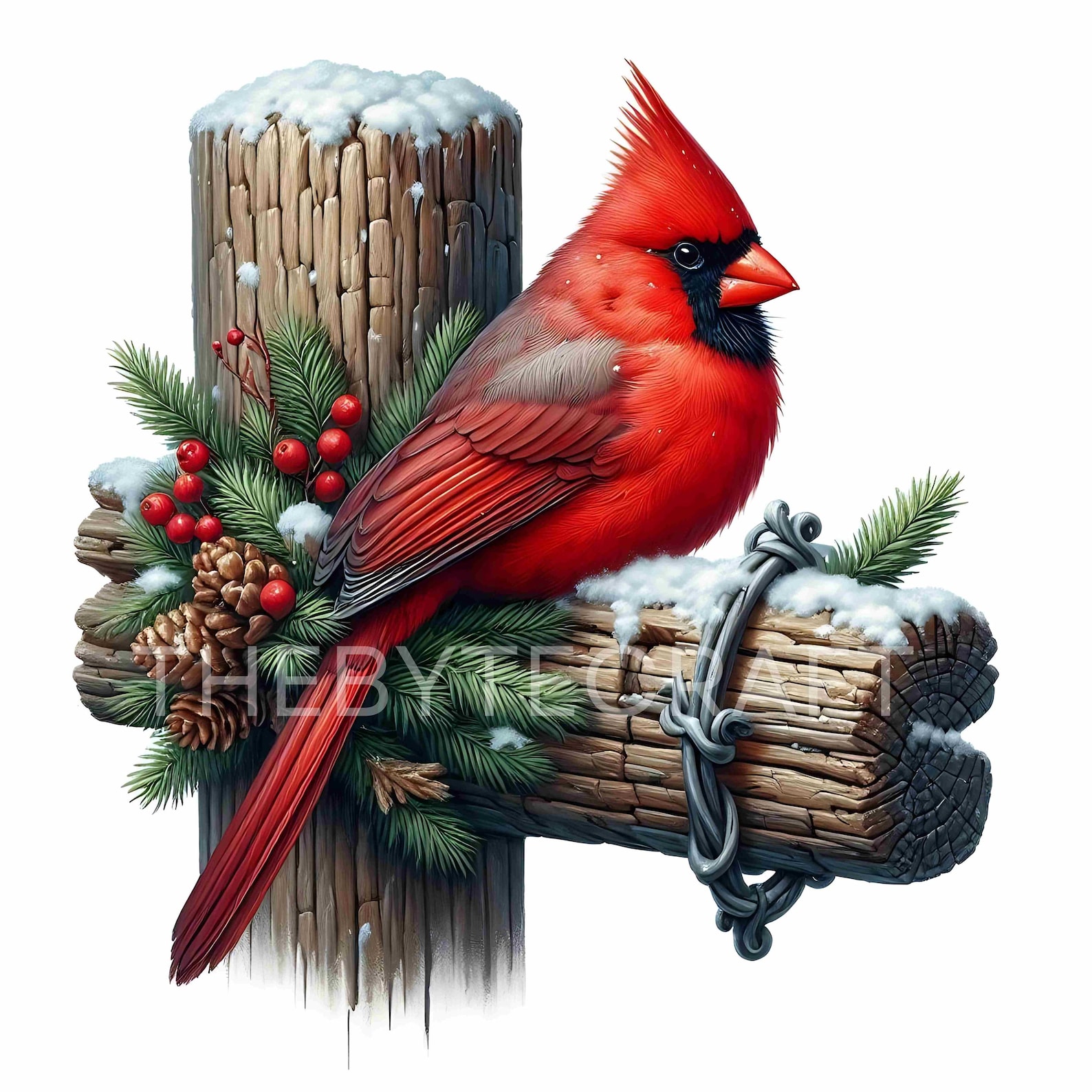 Whimsy Cardinal Vector Christmas Cardinal Watercolor Clipart Bundle: Whimsical JPG Images - Etsy