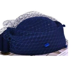 CHIC 1960s\' NAVY FELT \