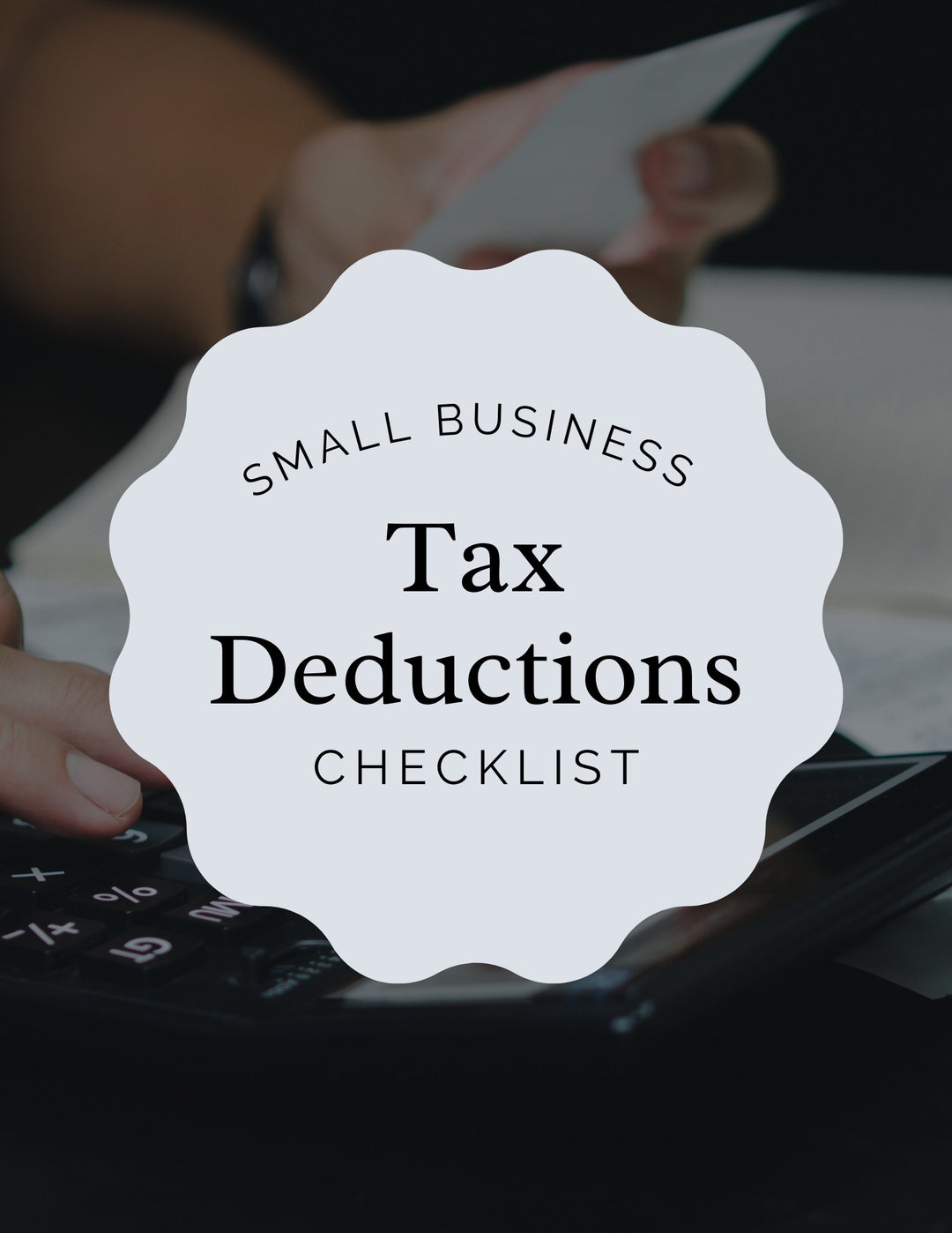 Small Business Tax Deductions Checklist Digital Download - Etsy