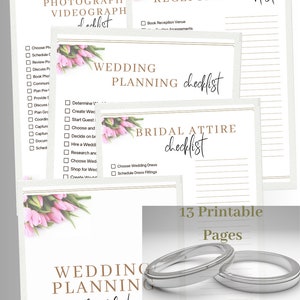 The Wedding Planning Checklist - Digital Download - 13 Pages