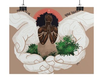 In Your Hands | Inspirational Quote Art Print | black woman art | healing art | self love | affirmation art | NydiaDraws