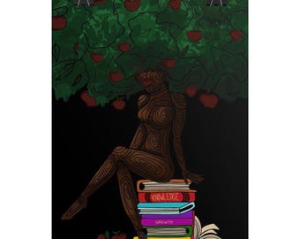 Tree of Knowledge | Inspirational Quote Art Print | black woman art | healing art | self love | affirmation art | NydiaDraws