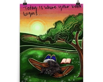 Unwritten | New Chapter Inspirational Quote Art Print | black woman art | healing art | self love | affirmation | Christian | NydiaDraws