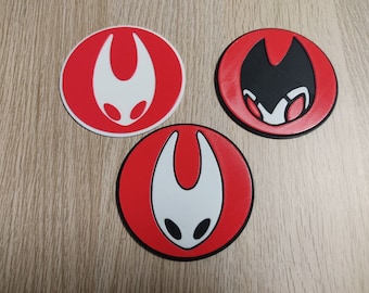 Lot de 3 sous-verres Hornet et Grimm, Hollow Knight