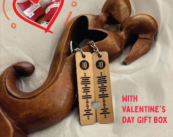 Scannable Personalized Spotify Code Keychain, Wood Custom Engraved Music Playlist