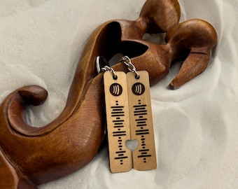 Engraved Wooden Spotify Code Keychain: Personalized Music Gift