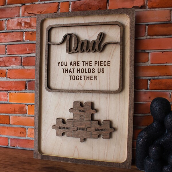 Desktop Decoration Dad Puzzle Plaque The Blanks Market LTD HOME