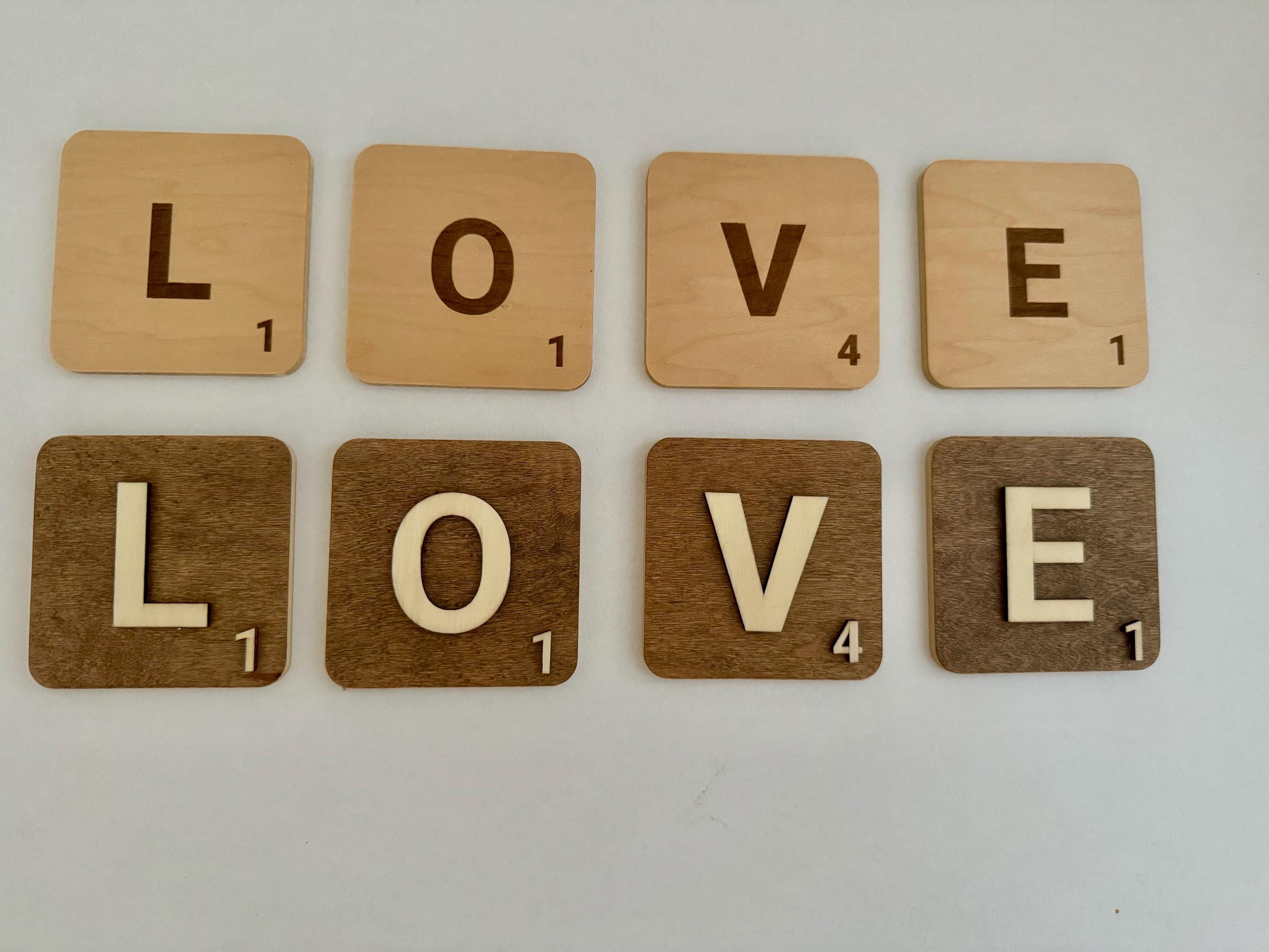 Personalized Scrabble Wall Tiles: Custom Family Name Decor - Etsy Finland