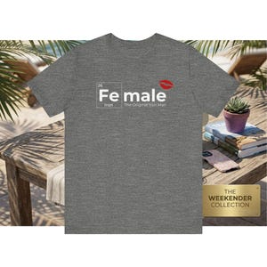 Female is the Original Iron Man Original Tshirt Tee image 5