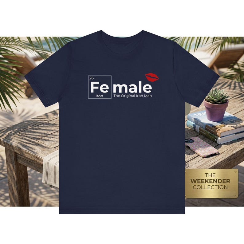 Female is the Original Iron Man Original Tshirt Tee image 4