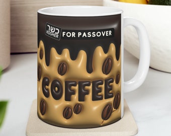 Kosher For Passover Coffee Mug – Jewish Humor Kitchenware Gift