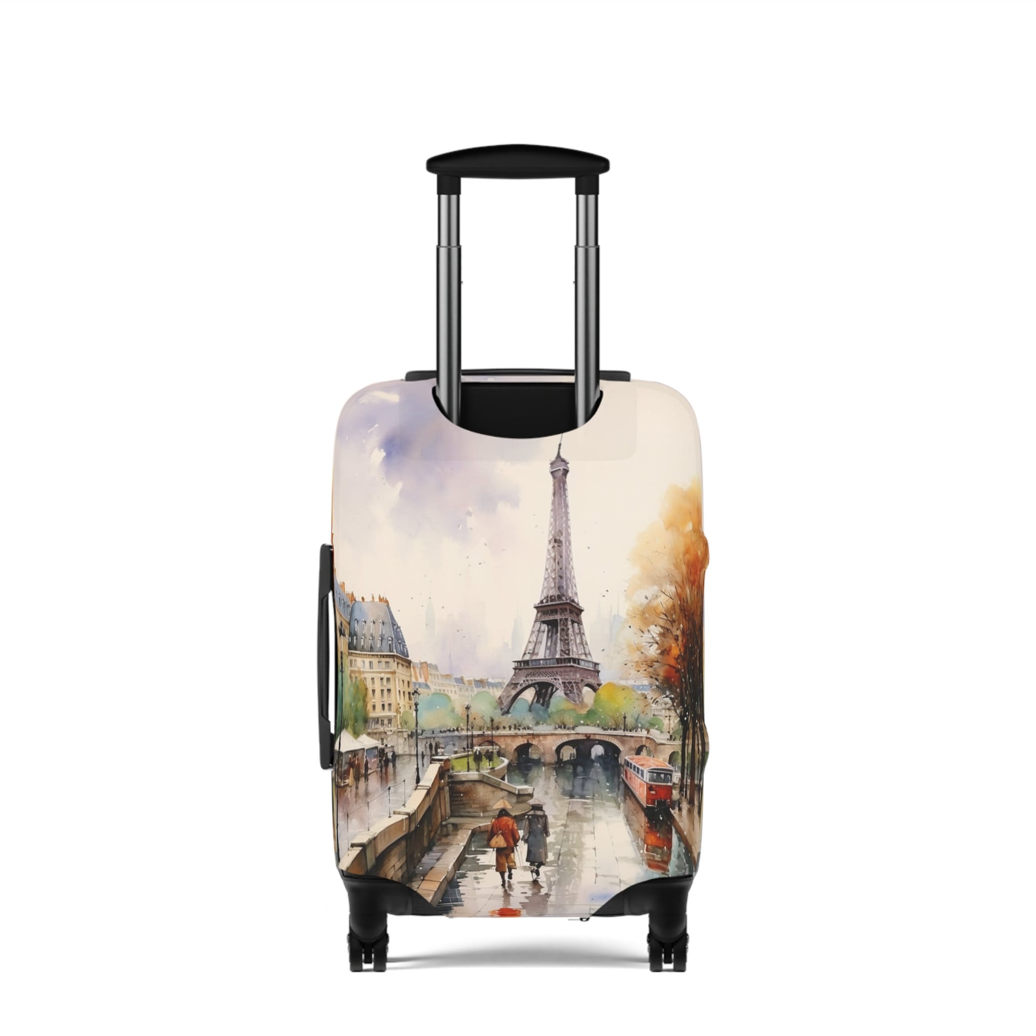 Paris art suitcase cover, Luggage Cover ,suitcase protector, water color art print, travel accessories