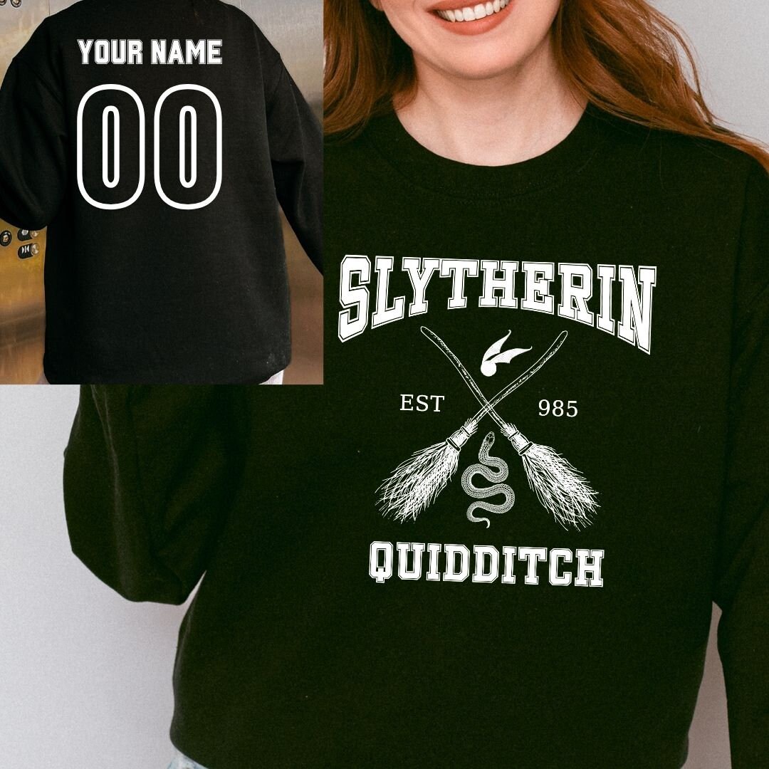 Slytherin embroidered crewneck sale