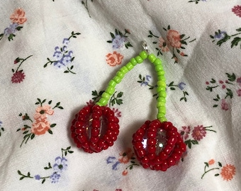 Beaded fruit charms