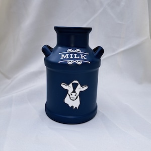 Ceramic Milk Can Vase - Small Upcycled