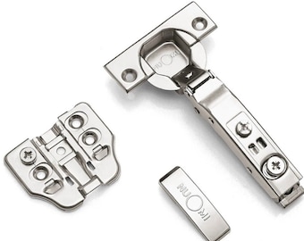 Bisagras de cierre suave para gabinete: antioxidantes, montaje rápido (2 piezas)