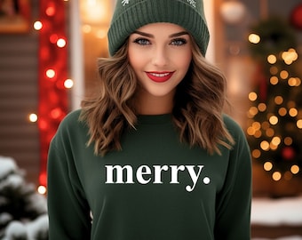 Christmas Sweatshirt, Merry Christmas Sweatshirt, Christmas Shirt, Christmas Crewneck, Holiday Sweater, Festive Sweater, Christmas Gift