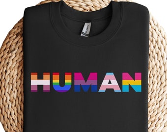 Mensenrechten Sweatshirt, Gelijkheid Sweatshirt, Gay Pride Sweatshirt, LGBTQ Sweatshirt, Gelijke Rechten, Pride Month, Rainbow Shirt, Burgerrechten
