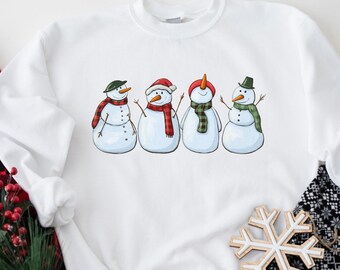 Snowman Sweatshirt, Snowman T-Shirt, Snowman Sweater, Christmas Crewneck, Christmas Sweater, Christmas Shirt, Christmas Gift, Snowman Tee