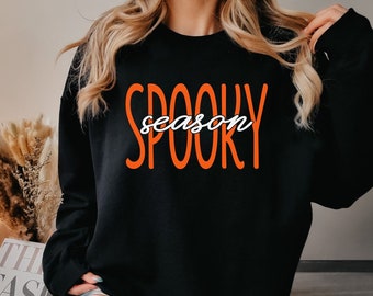 Spooky Season Sweatshirt, Halloween Sweatshirt, Halloween Shirt, Spooky Sweater, Halloween Crewneck, Spooky Sweatshirt, Cute Fall Sweatshirt