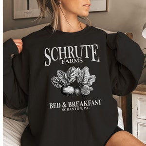 Schrute Farms Sweatshirt, Bed and Breakfast Shirt, Fall Sweatshirt, Halloween Sweatshirt, Fall Crewneck, Farm Shirt, Christmas Gift