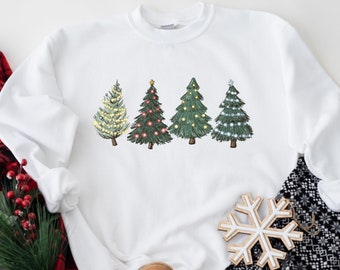 Christmas Tree Sweater, Christmas Tree Sweatshirt, Christmas Crewneck, Cute Holiday Sweater, Christmas Sweatshirt, Christmas Gift,Farm Fresh