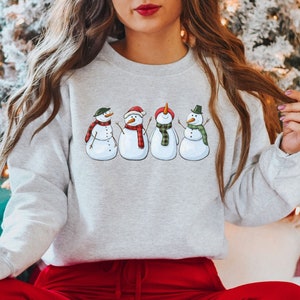 Snowman Sweatshirt, Snowman T-Shirt, Snowman Sweater, Christmas Crewneck, Christmas Sweater, Christmas Shirt, Christmas Gift, Snowman Tee