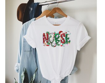 Christmas Nurse Shirt, Nurse Christmas Shirt, Nurse Life T-Shirt, Christmas Gift For Her, Christmas T-Shirt, Christmas Tee, Gift For Nurse