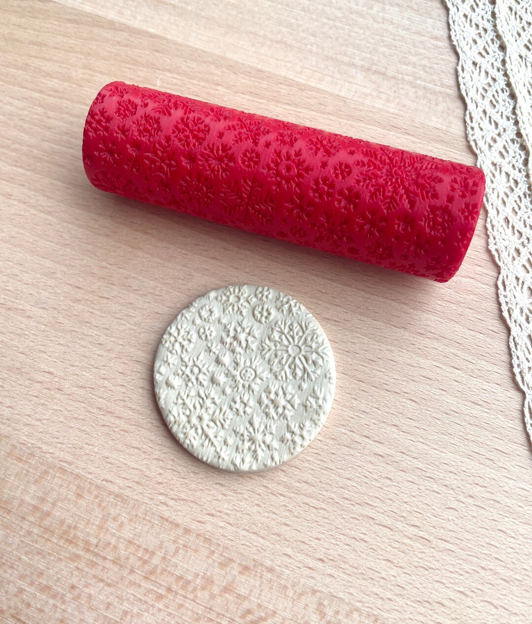 Polymer Clay Texture Roller/ Texture Roller/ Clay Cutters/ Etsy