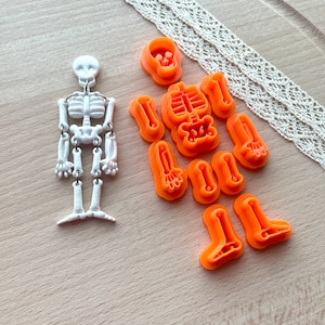 Polymer Clay Cutters/ Earring Cutters/ Dangle Earring Cutters/ Clay Cutters/ Clay tools/ Halloween Cutter/ Skeleton Cutter