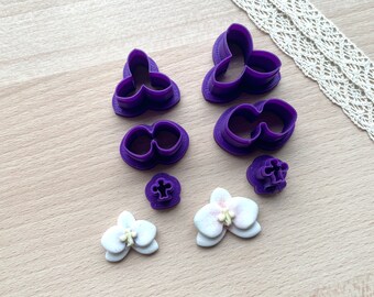 Orchid Polymer Clay Cutters: Dangle Earring DIY Tools