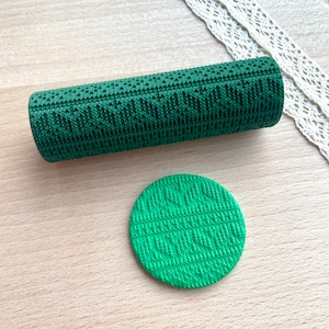 Polymer Clay Texture Roller/ Texture Roller/ Clay Cutters/ Clay Tools/ Roller/ Seamless Roller/ Pattern Roller/ Christmas Sweater Texture