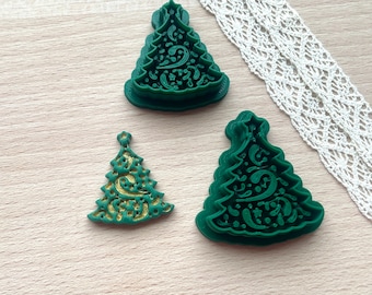 Polymer Clay Cutters/ Earring Cutters/ Dangle Earring Cutters/ Clay Cutters/ Clay tools/ Christmas Cutters/ Christmas Tree