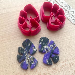 Polymer Clay Cutters/ Earring Cutters/ Dangle Earring Cutters/ Clay Cutters/ Clay tools/ Abstract Clay Cutter/ Boho Clay Cutter
