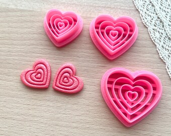 Heart Clay Cutters: Polymer Clay Earring Tools