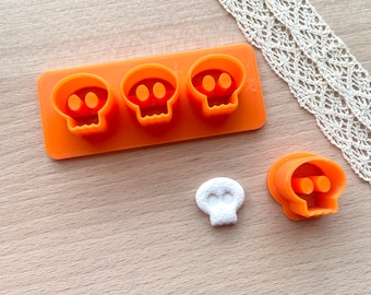 Skull Polymer Clay Cutters, Halloween Earring Cutters