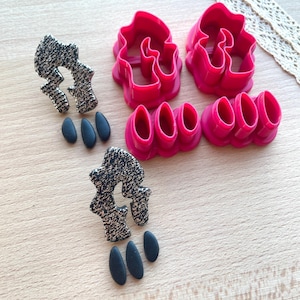 Polymer Clay Cutters/ Earring Cutters/ Dangle Earring Cutters/ Clay Cutters/ Clay tools/ Abstract Clay Cutter/ Boho Clay Cutter