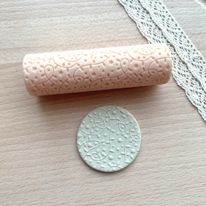 Polymer Clay Texture Roller/ Texture Roller/ Clay Cutters/ Clay Tools/ Roller/ Seamless Roller/ Pattern Roller/ Christmas Decoration Roller
